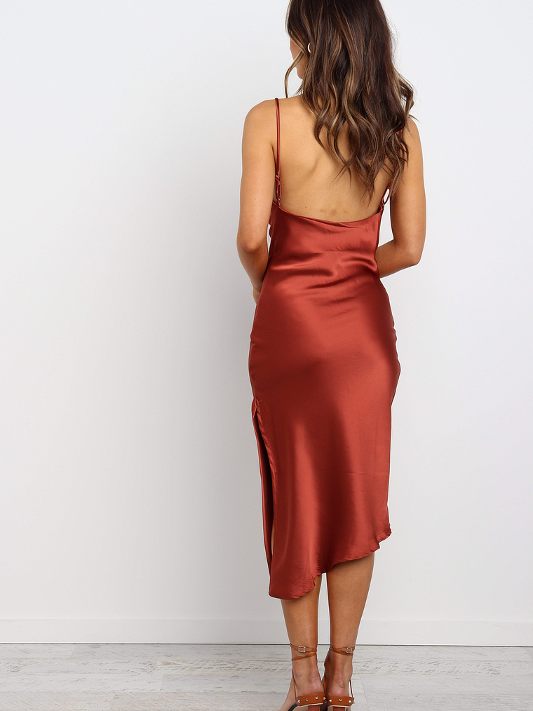 Cyprus Dress - Rust 13