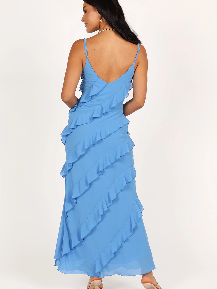 Ciao Ruffles Maxi Dress - Blue 6