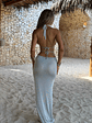 CARMEN MAXI DRESS SILVER - thumbnail 5