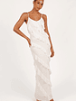 Ciao Ruffles Maxi Dress - Cloud White - thumbnail 3