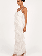 Ciao Ruffles Maxi Dress - Cloud White - thumbnail 4