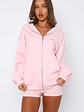 Celebrating Love Zip Front Hoodie Pink - thumbnail 2