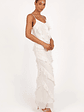 Ciao Ruffles Maxi Dress - Cloud White - thumbnail 7