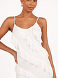 Ciao Ruffles Maxi Dress - Cloud White - thumbnail 8