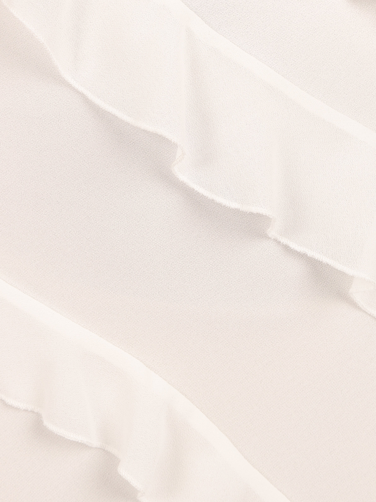 Ciao Ruffles Maxi Dress - Cloud White 9