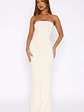 Confidence Is Key Strapless Maxi Dress Bone - thumbnail 2