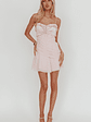 Dainty Frill Trim Mini Dress Pink - thumbnail 4