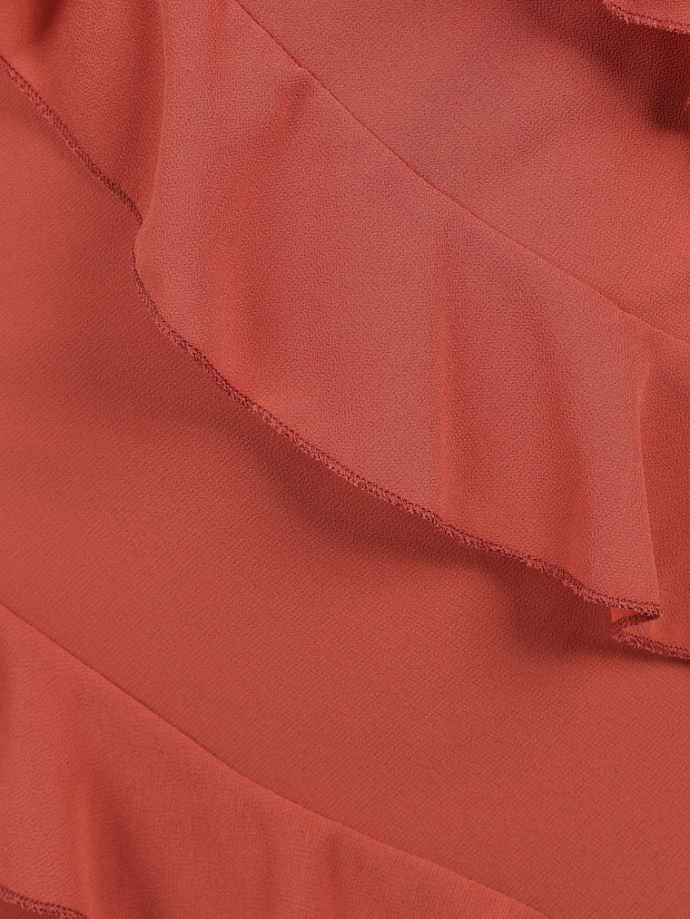 Ciao Ruffles Maxi Dress - Rosewood 9