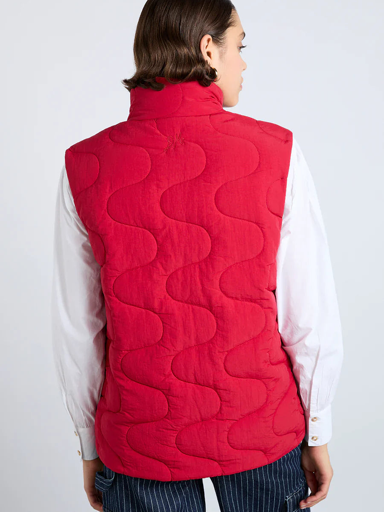celeste gilet - chilli red 6