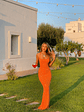 Ciaran Maxi Dress Orange - thumbnail 6