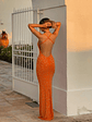 Ciaran Maxi Dress Orange - thumbnail 7