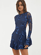 Celeste Mini Dress Navy - thumbnail 3