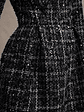 Contessa | Black Boucle Long-Sleeve Mini Dress - thumbnail 8
