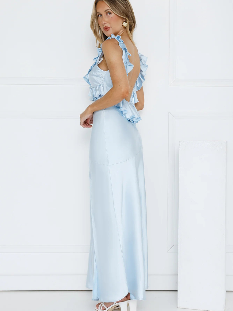 Chasing The Spark Satin Maxi Dress 10