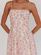 Daisy Day Basque Waist Maxi Dress Floral Blue - thumbnail 4