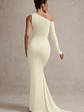 Contradiction | Cream One-Sleeve Asymmetric Maxi Dress - thumbnail 5