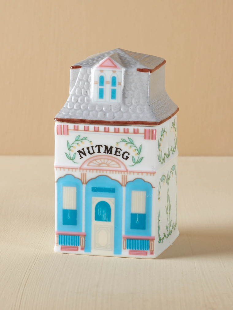 CS Lenox Spice Village Nutmeg Spice Jar 1