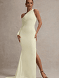 Contradiction | Cream One-Sleeve Asymmetric Maxi Dress - thumbnail 10