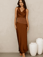 Celestial Spark Satin Maxi Dress - thumbnail 2