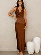 Celestial Spark Satin Maxi Dress - thumbnail 4
