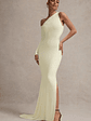 Contradiction | Cream One-Sleeve Asymmetric Maxi Dress - thumbnail 13