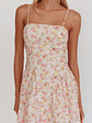 Daisy Day Basque Waist Maxi Dress Floral Pink - thumbnail 3