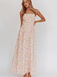 Daisy Day Basque Waist Maxi Dress Floral Pink - thumbnail 4