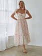 Celine Floral Tie Strap Maxi Dress - thumbnail 5