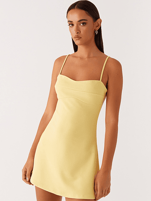 Cindy Mini Dress - Yellow