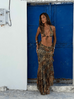 CASI MAXI DRESS SAFARIA