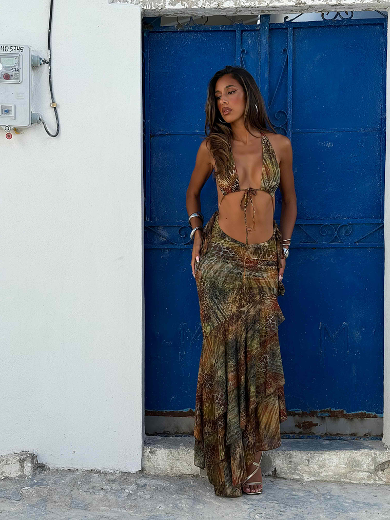 CASI MAXI DRESS SAFARIA 1