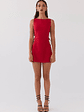 Cherish You Buckle Mini Dress - Red - thumbnail 2