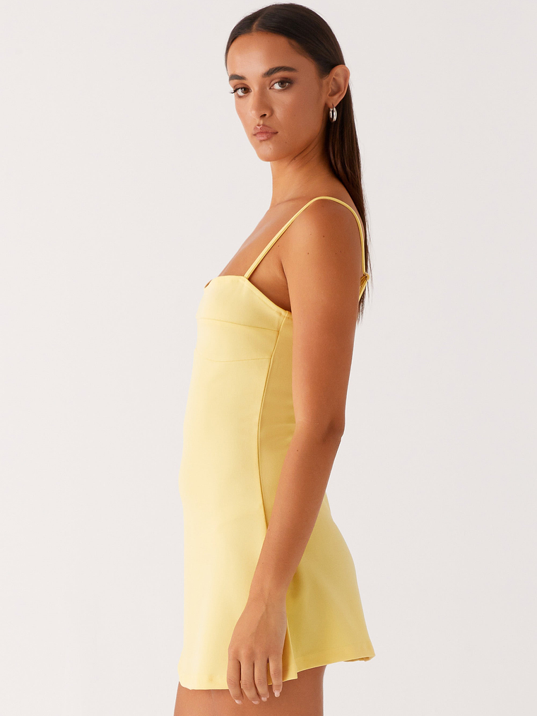Cindy Mini Dress - Yellow 3