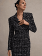 Cooper | Black Boucle Tailored Blazer Midi Dress - thumbnail 3