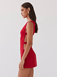 Cherish You Buckle Mini Dress - Red - thumbnail 5