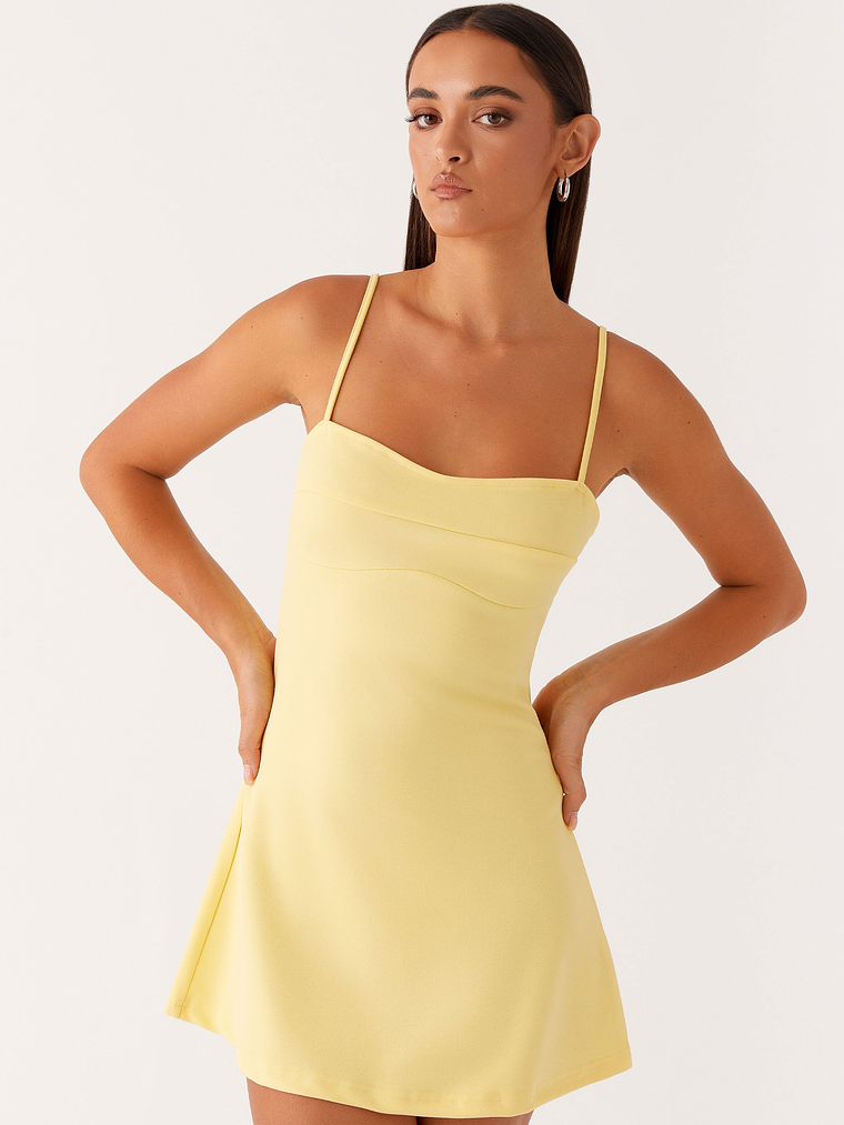 Cindy Mini Dress - Yellow 5