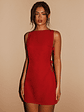 Cherish You Buckle Mini Dress - Red - thumbnail 8