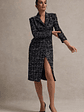 Cooper | Black Boucle Tailored Blazer Midi Dress - thumbnail 6