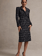 Cooper | Black Boucle Tailored Blazer Midi Dress - thumbnail 7