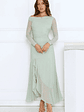 Darling At Dusk Long Sleeve Maxi Dress Sage - thumbnail 2
