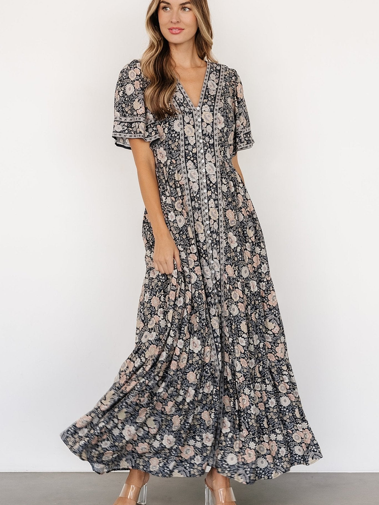 Cheryl Maxi Dress | Midnight Floral 1