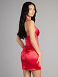 Darlene Satin Halter Corset Mini Dress - thumbnail 6