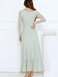 Darling At Dusk Long Sleeve Maxi Dress Sage - thumbnail 5