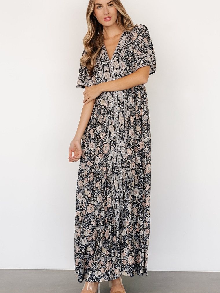 Cheryl Maxi Dress | Midnight Floral 3