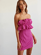 Cassandra Strapless Ruffle Bodycon Mini Dress - thumbnail 2
