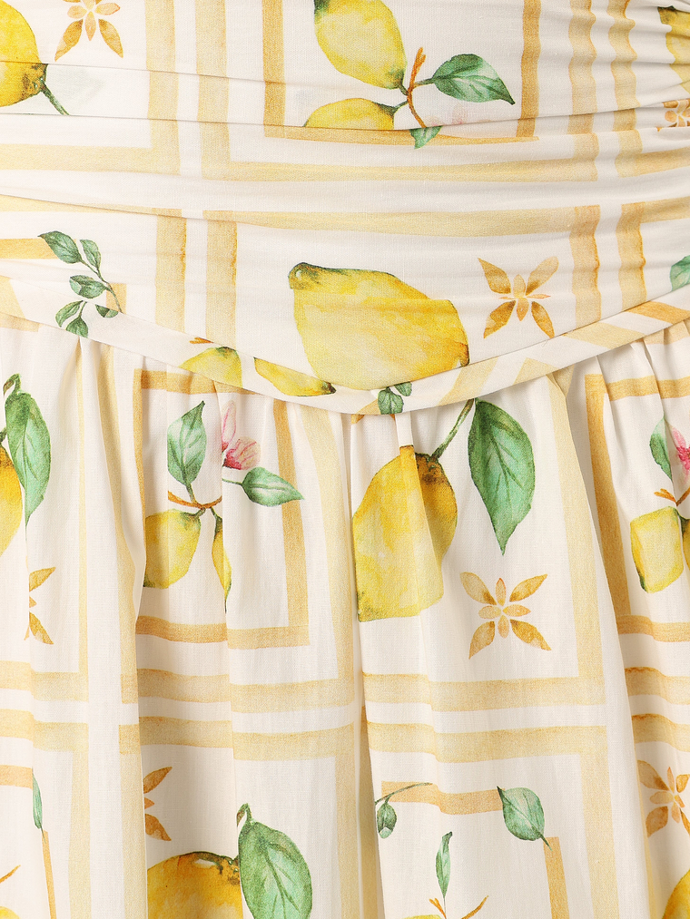 Cintrico Strapless Midi Dress - Lemon 6