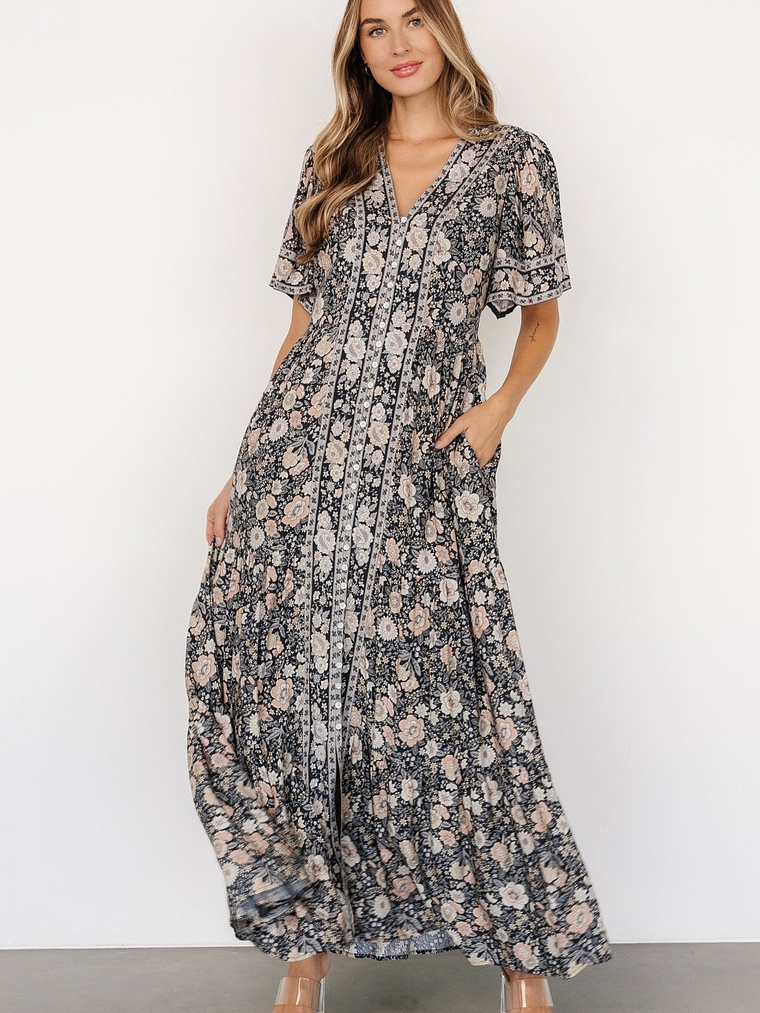 Cheryl Maxi Dress | Midnight Floral 6