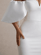 Dalani | White Corset Maxi Dress With Satin Puff Sleeves - thumbnail 6