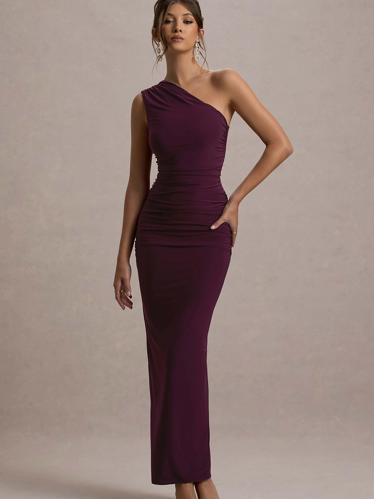 Dalarie | Port One-Shoulder Gathered Maxi Dress 1