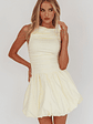 Dalayla Sleeveless Balloon Skirt Mini Dress Butter - thumbnail 2
